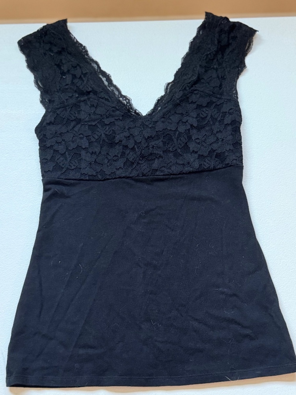 Stretchy classy black top